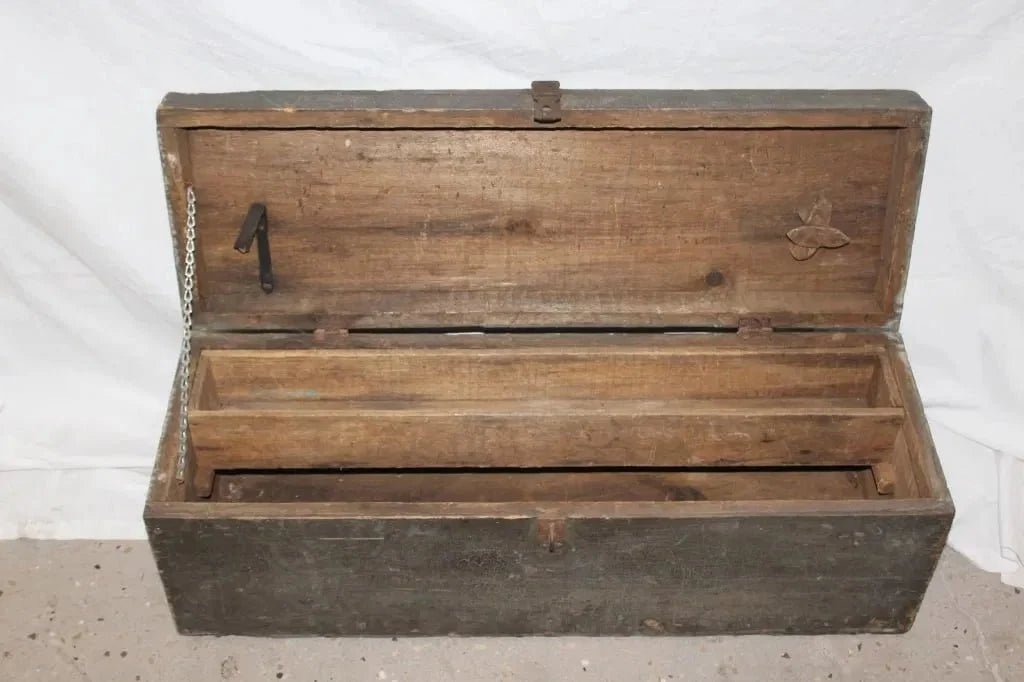 Large Vintage Carpenters Tool Box - The Mustard Seed Collection, The Seed