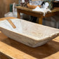 Large Wooden Dough Bowl - The Mustard Seed Collection, The Seed