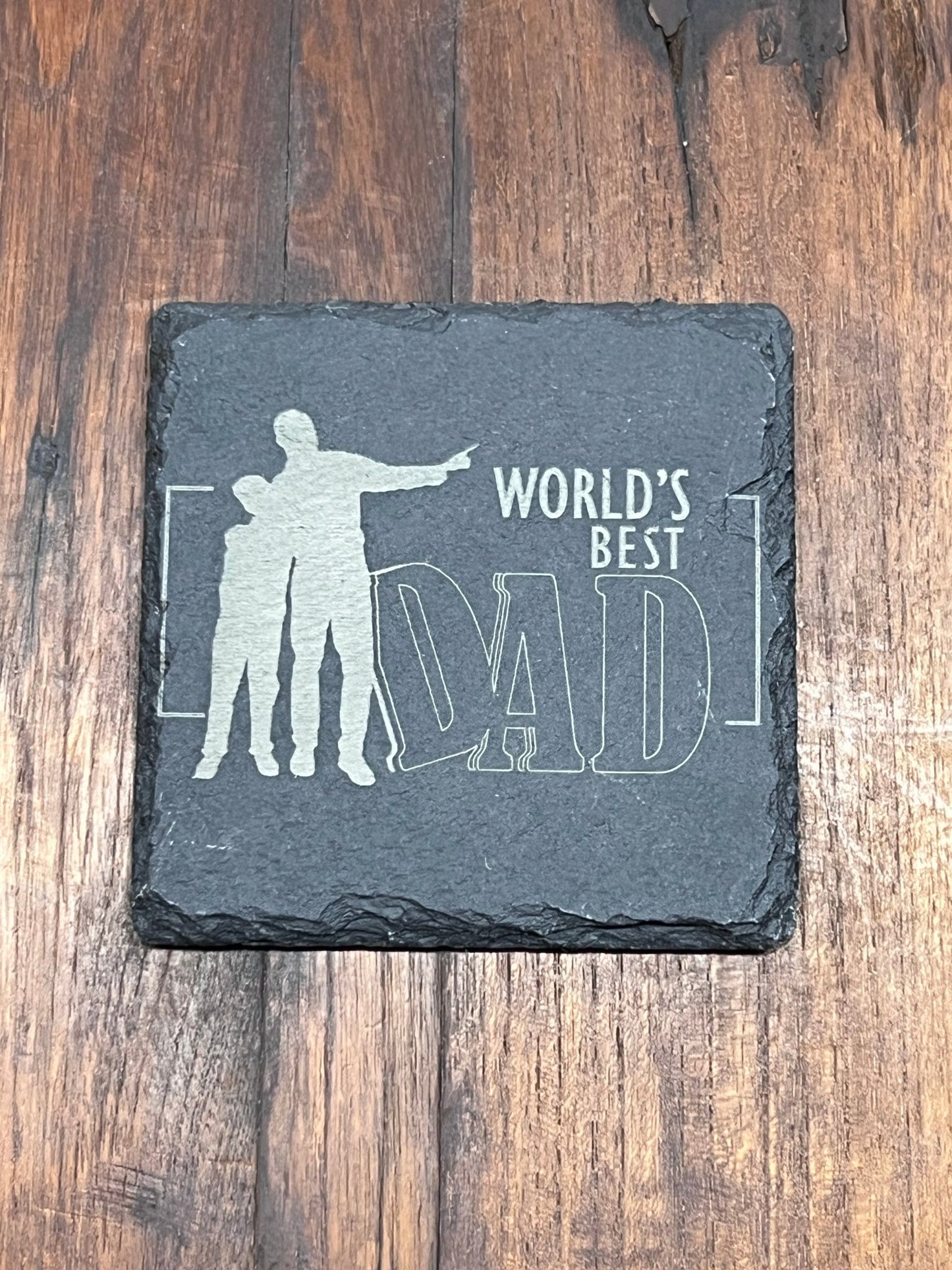 Laser-Engraved Natural Slate Coaster - The Mustard Seed Collection, The Seed