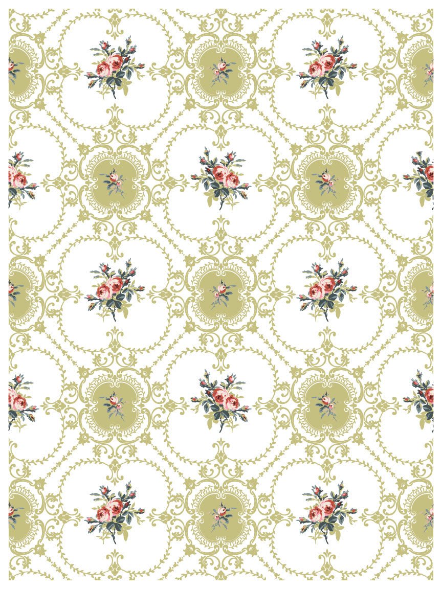 Lattice Rose IOD Paint Inlay 12x16 Pad