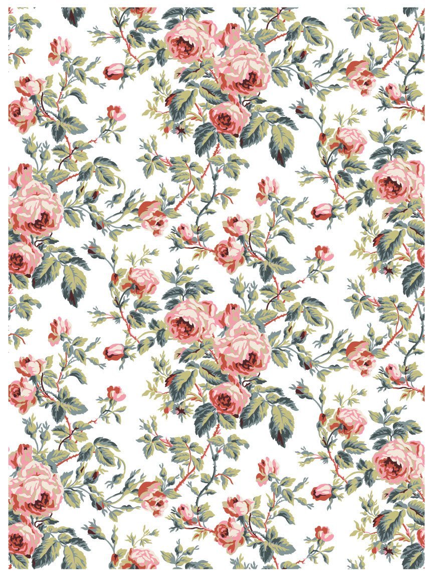Lattice Rose IOD Paint Inlay 12x16 Pad - The Mustard Seed Collection, The Seed
