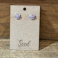 Lavender & Silver-Toned Knot Earrings - The Mustard Seed Collection, The Seed