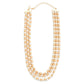 Layered Metal Tone Beaded Necklace - The Mustard Seed Collection, The Seed
