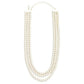 Layered Metal Tone Beaded Necklace - The Mustard Seed Collection, The Seed