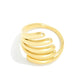 Layered Metal Wrap Ring - The Mustard Seed Collection, The Seed