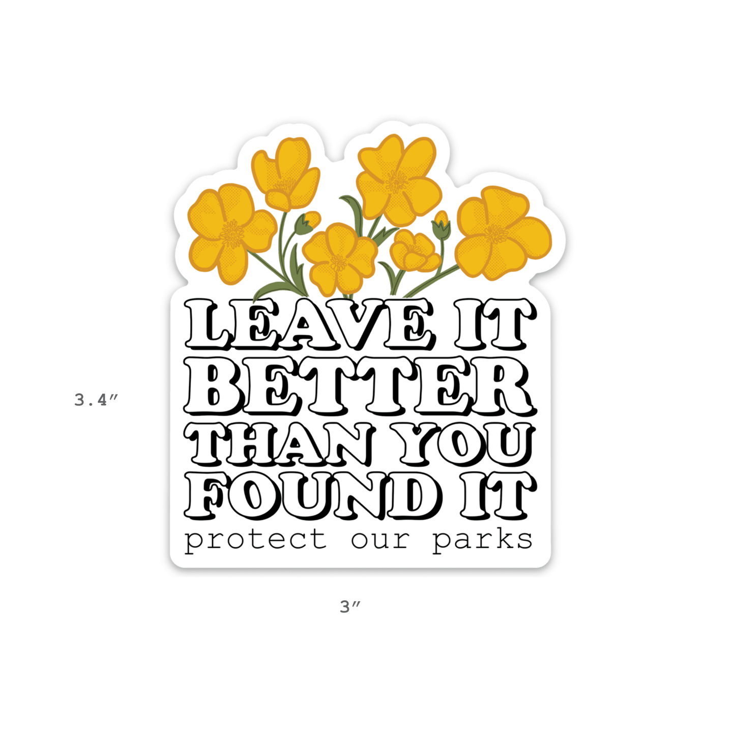 Leave it better than you found it national park sticker
