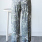Leopard Camo Side Slit Ankle Tie Pants