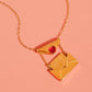 Letter 18K Gold Non-Tarnish Love Letter Heart Necklace: Yellow Gold - The Mustard Seed Collection, The Seed