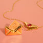 Letter 18K Gold Non-Tarnish Love Letter Heart Necklace: Yellow Gold - The Mustard Seed Collection, The Seed