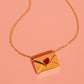 Letter 18K Gold Non-Tarnish Love Letter Heart Necklace: Yellow Gold - The Mustard Seed Collection, The Seed