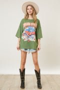 Licensed Rolling Stones Graphic Oversized Tee - The Mustard Seed Collection, The Seed