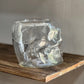 Light-Up Glass Skull 3-Wick Candle or Dish Holder