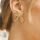 Lillian 18K Gold Non-Tarnish Bow Stud & Ring: Yellow Gold / Stud - The Mustard Seed Collection, The Seed