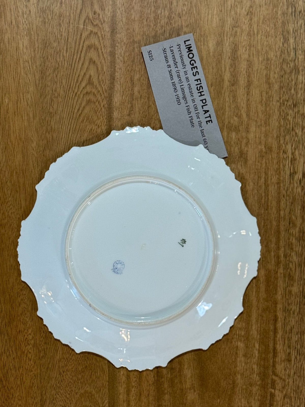 Limoges Fish Plate - The Mustard Seed Collection, The Seed