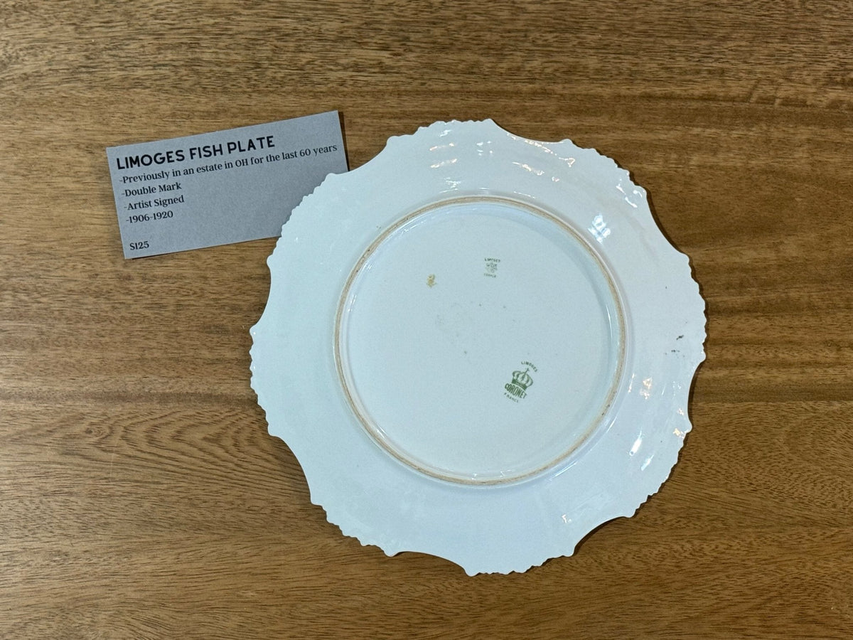 Limoges Fish Plate - The Mustard Seed Collection, The Seed
