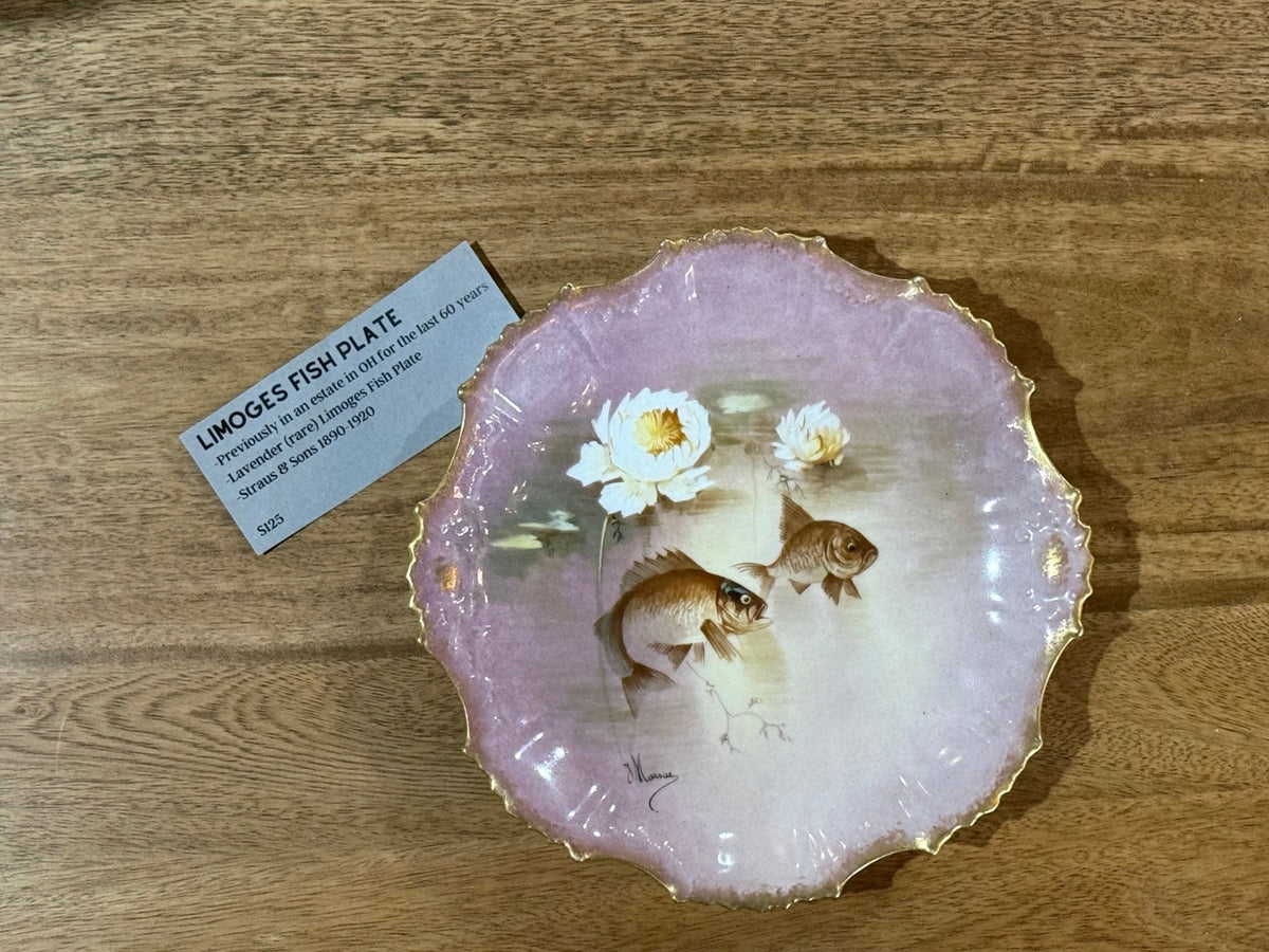 Limoges Fish Plate - The Mustard Seed Collection, The Seed