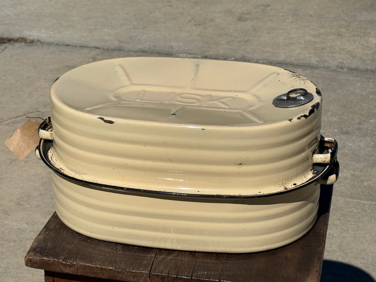 LISK Enamelware Roaster with Insert - The Mustard Seed Collection, The Seed
