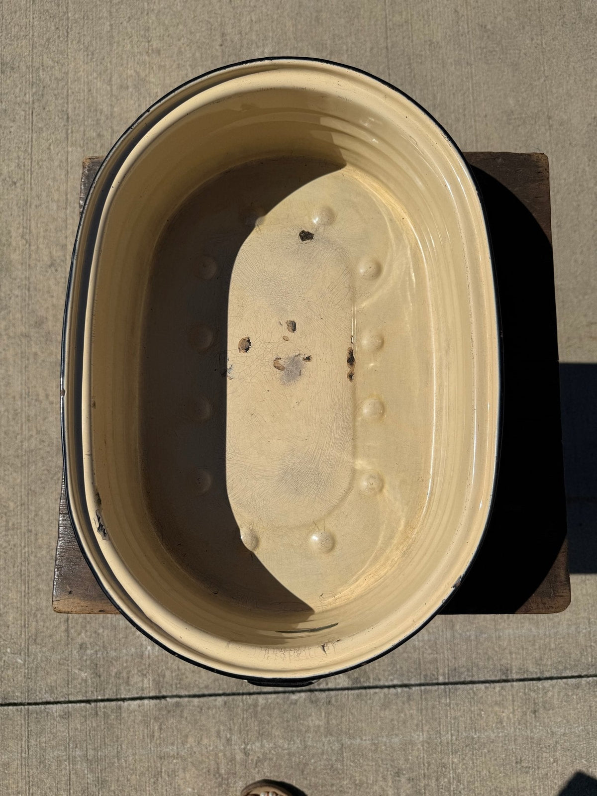 LISK Enamelware Roaster with Insert - The Mustard Seed Collection, The Seed
