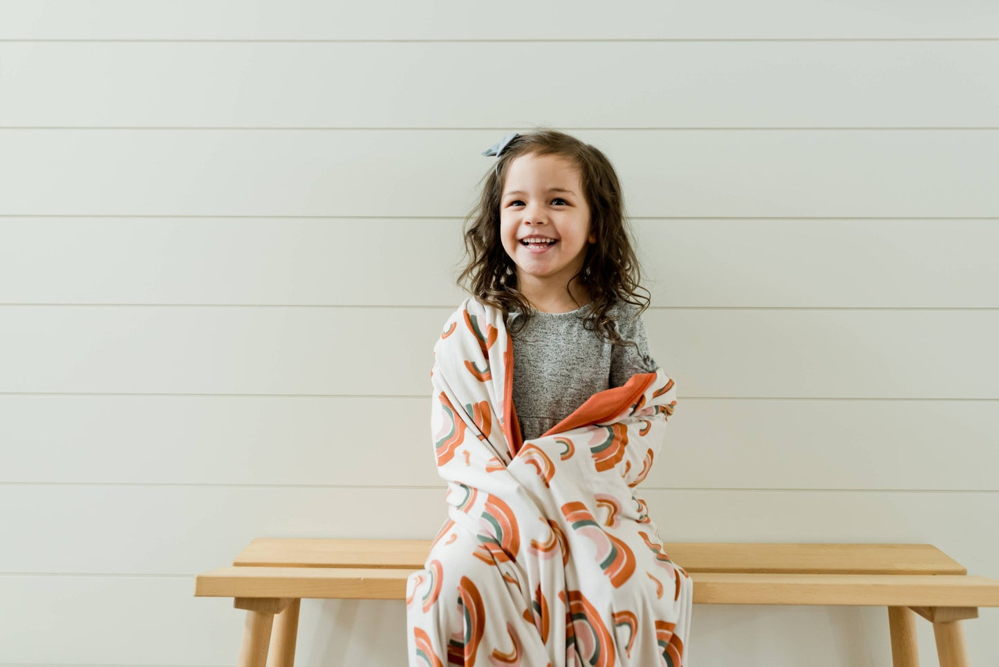 Little Rainbow Child Size Swaddle Blanket, Sensory Friendly