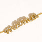 Lolana 18K Gold Non-Tarnish CZ Mama Script Bracelet: Yellow Gold - The Mustard Seed Collection, The Seed