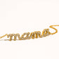 Lolana 18K Gold Non-Tarnish CZ Mama Script Bracelet: Yellow Gold - The Mustard Seed Collection, The Seed