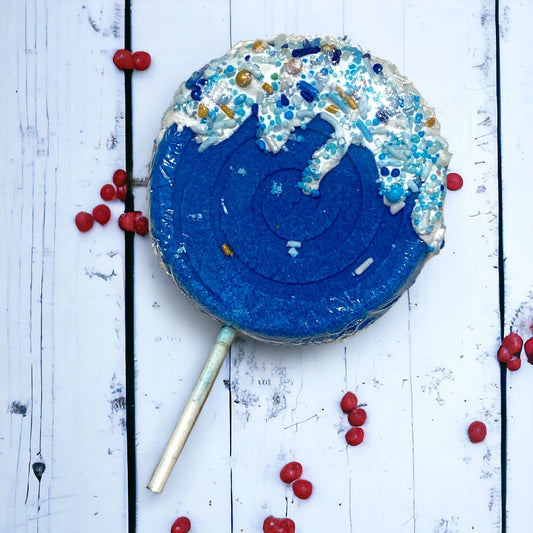 Lollipop Bath Bomb - Blue - The Mustard Seed Collection, The Seed