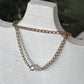 Long Vintage Necklace with Pastel Stones