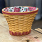 Longaberger 2002 May Series Geranium Basket with a Fabric & Plastic Liner 