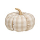 Lrg. Tan Check Fall Fabric Pumpkin - The Mustard Seed Collection, The Seed