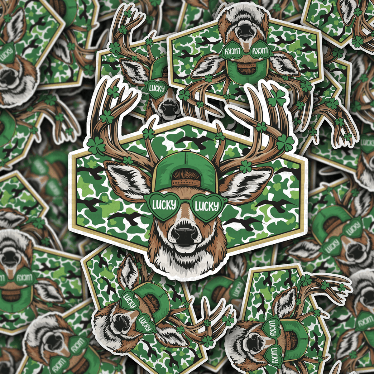 Lucky deer sticker - The Mustard Seed Collection, The Seed