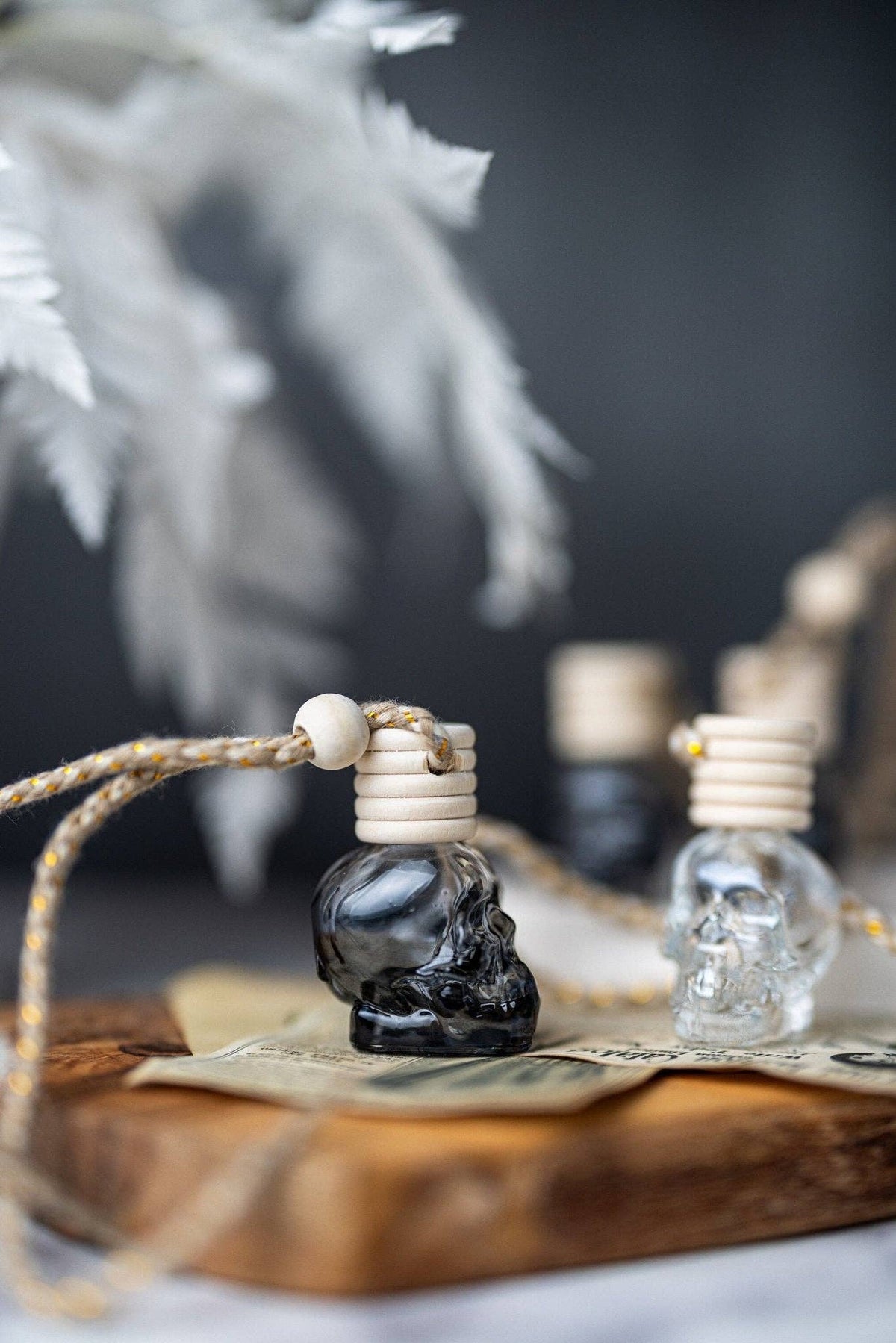 Luxury Skull Car Diffuser | Stylish Air Freshener | Spring & Summer Scent | Accessories for Her: Pink Skull / Pink Sugar Crystals - The Mustard Seed Collection, The Seed