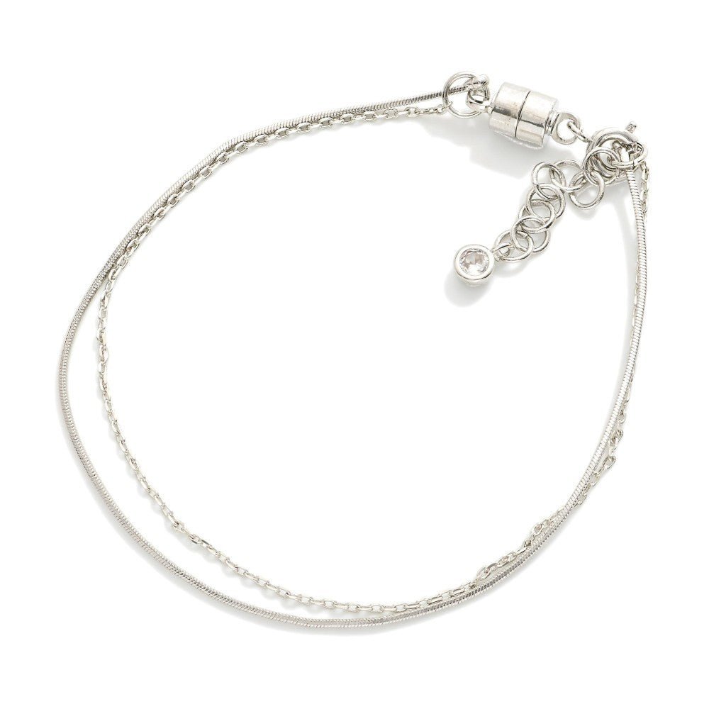 Magnetic Layered Chain Link Bracelet - The Mustard Seed Collection, The Seed
