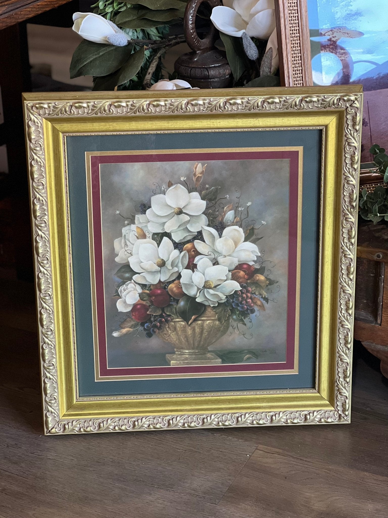 Magnolia Framed Print by Glynda Turley - The Mustard Seed Collection, The Seed