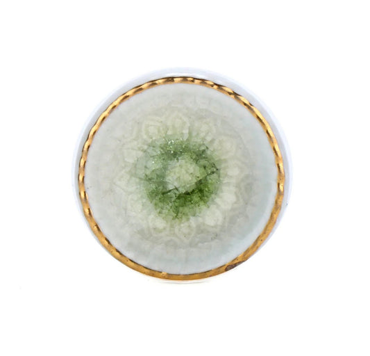 Marrakech Ceramic Knob green