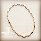 Matte Gold Large Chain Link Layering Necklace Gold