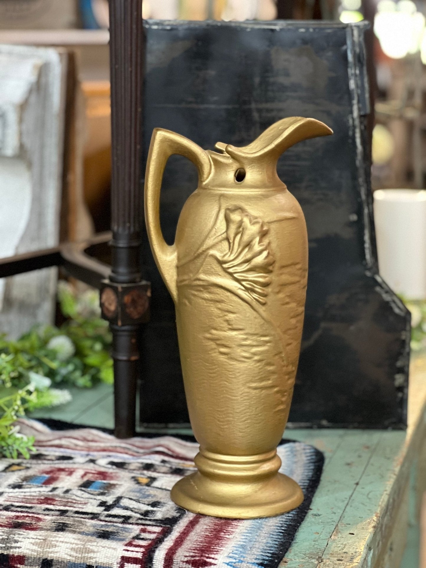 Matte Metallic Gold Pitcher 
