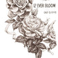May's Roses IOD Transfer 12x16 Pad - The Mustard Seed Collection, The Seed