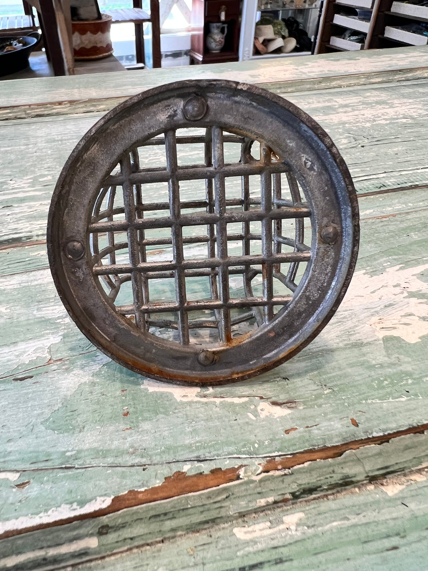 Medium Vintage Metal Flower Frog