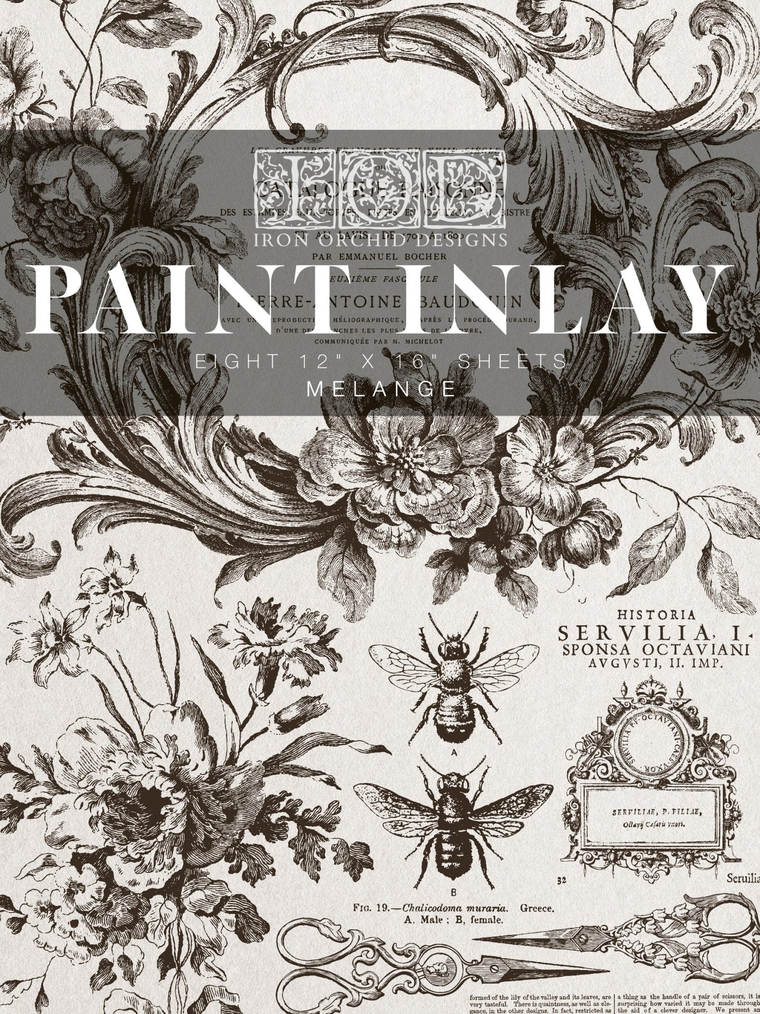 Melange IOD Paint Inlay 12x16 Pad