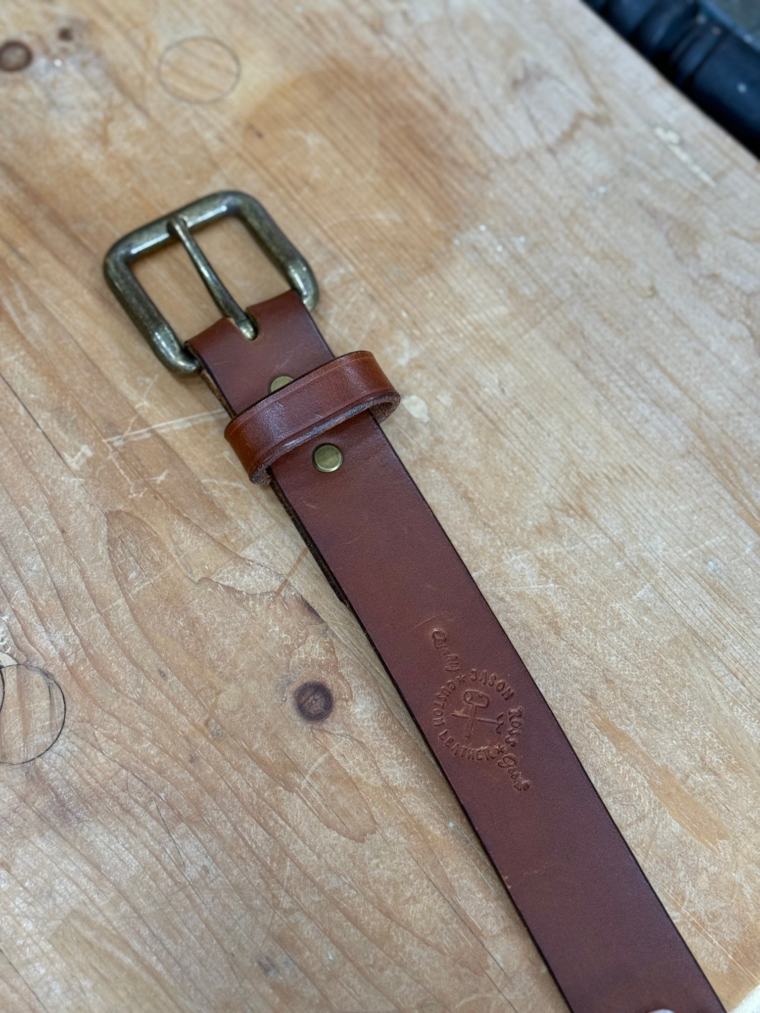 Men's Leather Belt - The Mustard Seed Collection, The Seed
