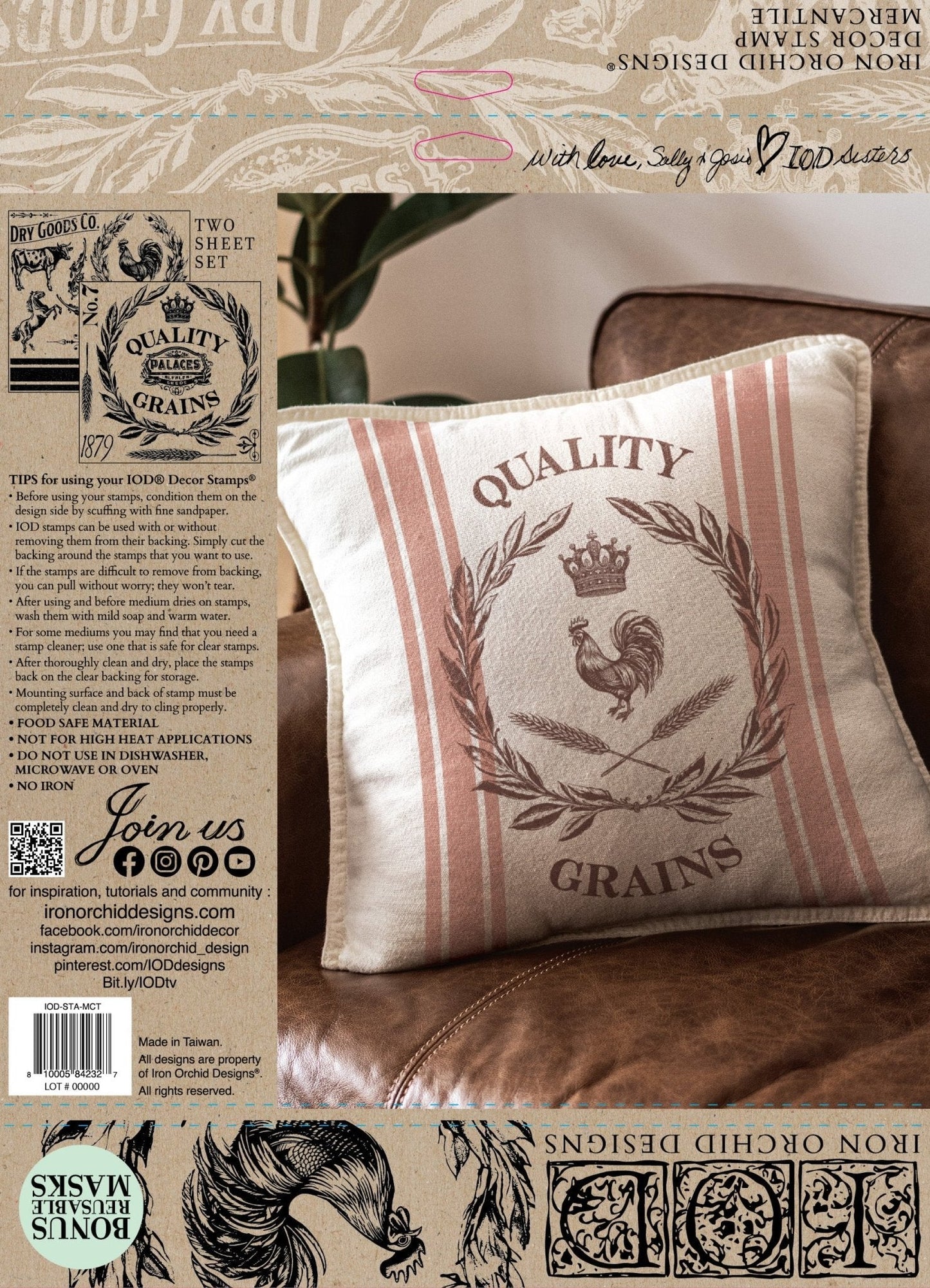 Mercantile 12x12 IOD Stamp - The Mustard Seed Collection, The Seed