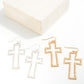Metal Cross Drop Earrings - The Mustard Seed Collection, The Seed