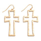Metal Cross Drop Earrings - The Mustard Seed Collection, The Seed