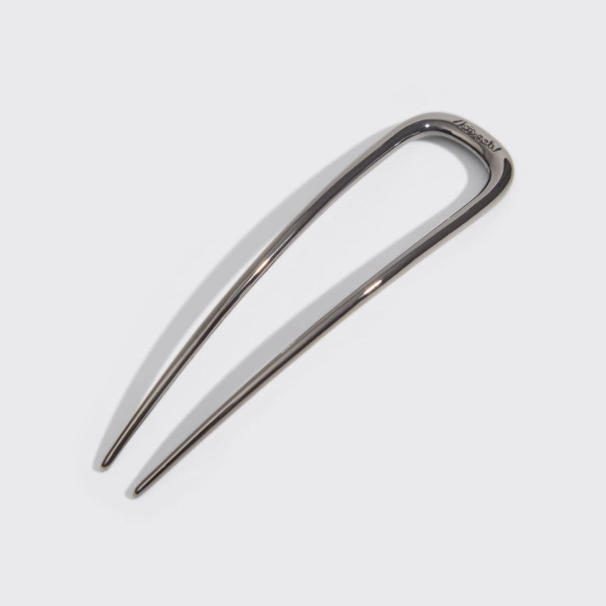 Metal French Hair Pin - Hematite - The Mustard Seed Collection, The Seed