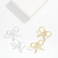 Metal Tone Bow Stud Earrings - The Mustard Seed Collection, The Seed