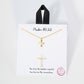 Metal Tone Cross Pendant With Cubic Zirconia Accent - The Mustard Seed Collection, The Seed