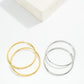 Metal Tone Huggie Hoop Earrings - The Mustard Seed Collection, The Seed