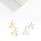 Metal Tone Starfish Stud Earrings