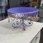 Metallic Purple Cake Stand with Jewels 