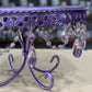 Metallic Purple Cake Stand with Jewels 